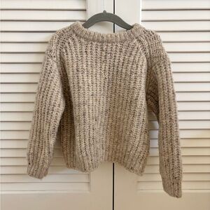 Zara Kids Cozy Beige Knit Sweater